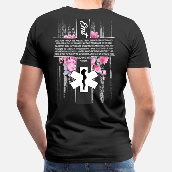 

proud emt t shirt men custom cotton euro size s-3xl formal anti-wrinkle humor summer style trend shirt