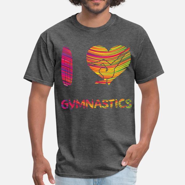 

this i love gymnastics design works as a great t shirt men designing 100% cotton size s-3xl unique loose casual summer style family shirt