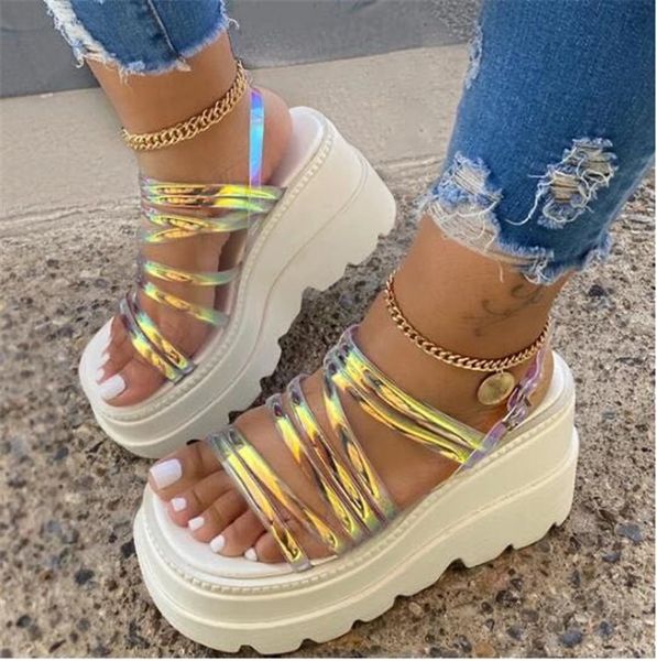 

плюс размер 35-43 ins женская мода сандалии платформы open toe пряжка strappy марка сандалии женские летние туфли женщина, Black