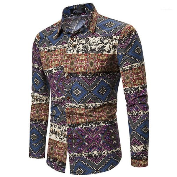 

образный вырез рубашка мужских мод повседневного vintage printed mens дизайнерский с длинным рукавом folk-заказ тонкого с длинными рукавами, White;black