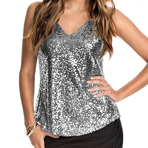 

neck women vest applique sequins sashes female clothes summer womens tanks fashion designer v, White
