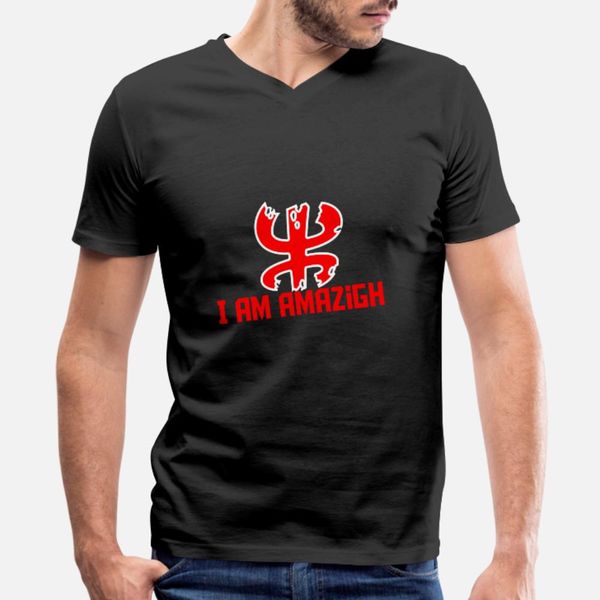 

i am amazigh t shirt men character cotton s-xxxl letters loose funny summer style leisure shirt