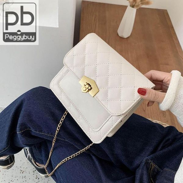 

solid color pu leather crossbody bags for women 2020 mini handbags and purses lady travel small shoulder messenger bag