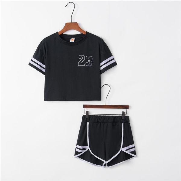 

number 23 2020 new design fashion suit set women tracksuit two piece style outfit sweatshirt sport wear, Gray