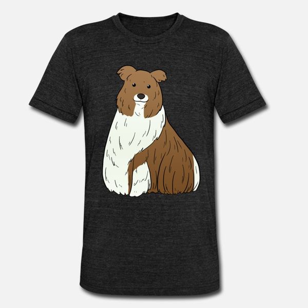 

collie t shirt men customize cotton crew neck novelty crazy new fashion spring autumn formal shirt