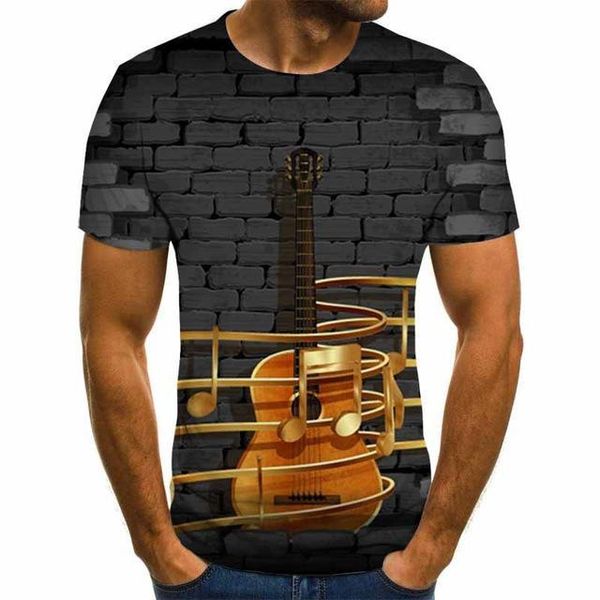 

music 3d guitar print gothic anime clothing 3d print shirts graphic kawaii kawaii men clothing