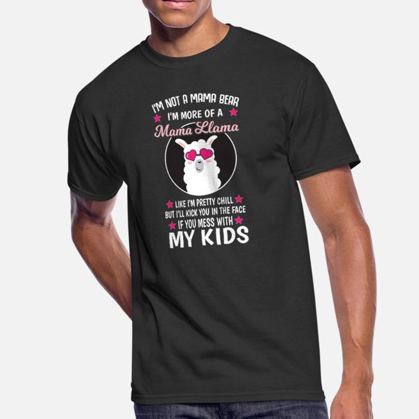 

lama alpaca mother childrens cool mother s day gif t shirt men create cotton size s-3xl kawaii cute breathable summer letters shirt