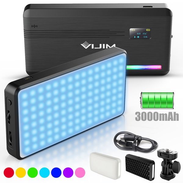 

lighting & studio accessories vijim vl196 rgb led video light 2500k 9000k dimmable fill dslr smartphone vlog lamp pography kit ulanzi