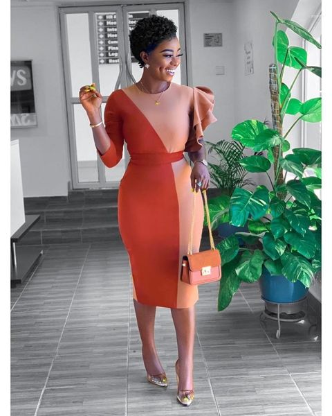 

panelled casual dresses slim midi dresses female clothing luxury womens designer dress summer irregular sleeve fashion, Black;gray