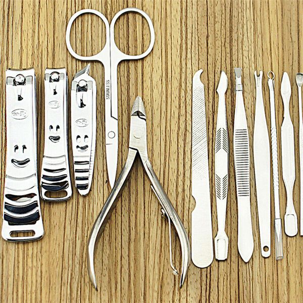 

tainless steel dressing suit 12 items suit beauty tools manicure set new