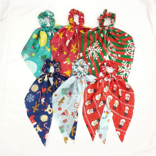 

bands девушки рождественский снег волос ленты упругие волос кольца конструкторы хвостик держатель эластичный девушки scrunchies hairbands ак, Slivery;white