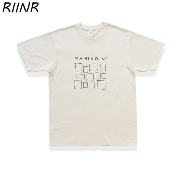 

riinr summer printed short sleeve men and women couple loose t-shirt s-xl