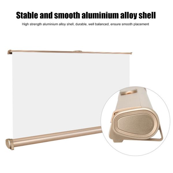 

projection screens 20 inch micro projector screen foldable 16:9 cloth for home outdoor travel