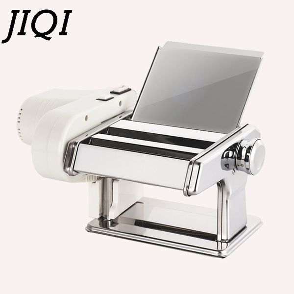 

electric noodle makers jiqi stainless steel press machine roller hand crank pasta maker dumpling wonton dough hanger spaghetti cutter