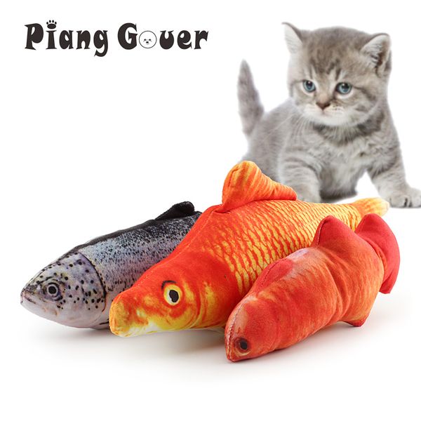 

cat toys cute plush pet toy kitten chew catnip stuffed fish interactive pets product
