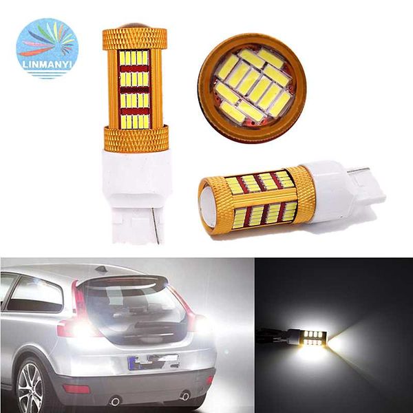 

2pcs car led t20 580 w21w 7440 7443 4014 92smd highlight reversing lights brake lights daytime running turn signal