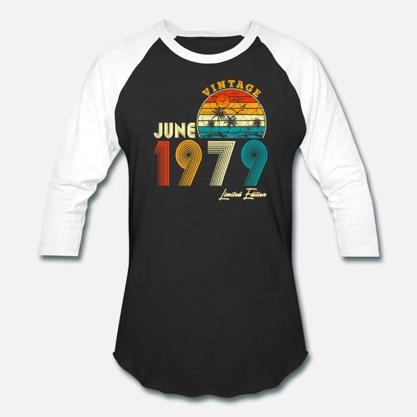 

сделано в июне 1979 урожай 40th birthday 40 тенниска мужчин дизайн 100% хлопок s-xxxl обычный anti-wrinkle вскользь лета новизны рубашки