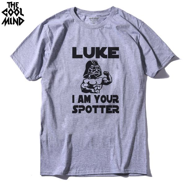 

coolmind cr0116a cotton short sleeve darth vader crossfit printed men t-shirt casual o-neck men t shirt men's tee shirts
