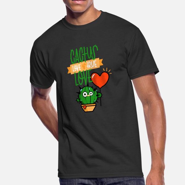 

cactus love t shirt men customize 100% cotton s-xxxl letters graphic funny casual summer family shirt