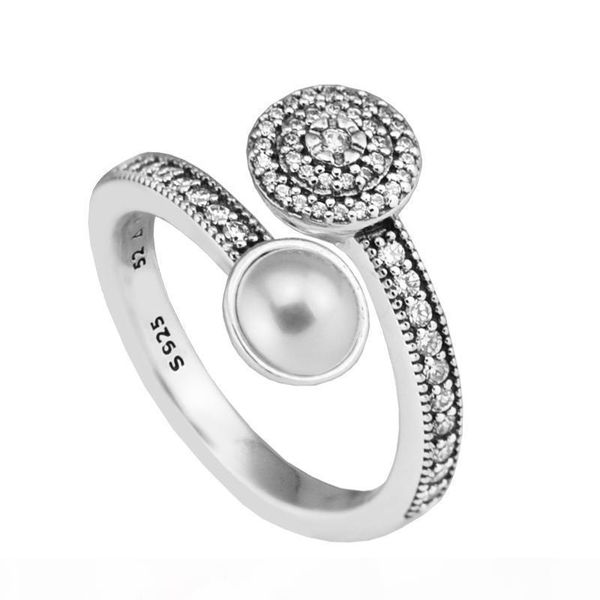 

compatible with designer jewelry luminous glow, white crystal silver ring original wedding rings 925 sterling silver jewelry diy wholesale, Slivery;golden
