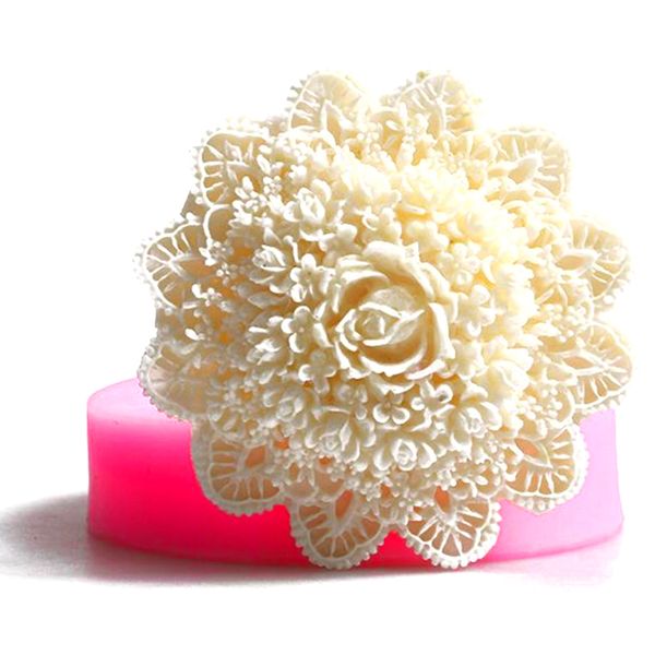 

кондитерские изделия 3d lace цветок fondant выпечка плесень кухня торт украшения силиконовые инструменты