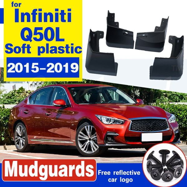 

car mudguard mud flaps fender mudguards splash guard for infiniti q50l 2015 2016 2017 2018 2019 splash guards front rear wheel