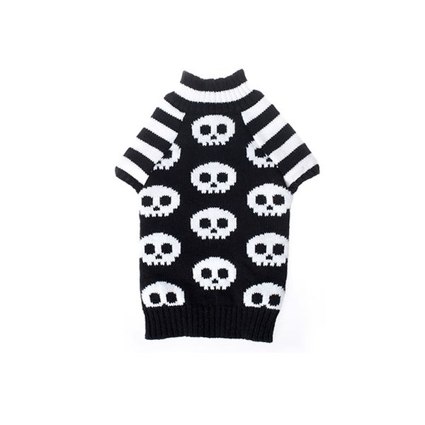 

теплый pet cat собак свитер черепа полосатый щенок одежда поставки моды перемычка