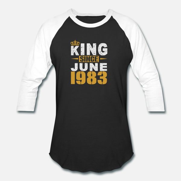 

king с июня 1983 тенниска мужчины печать с коротким рукавом вокруг шеи нормальная sunlight смешной лето шаблон стиля рубашки