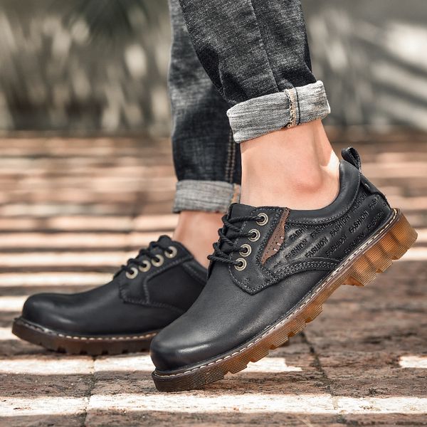 

loafers flat casual zapatillas on casuales leather hombre male outdoor sneakers sale zapatos informales casual mens spring para, Black