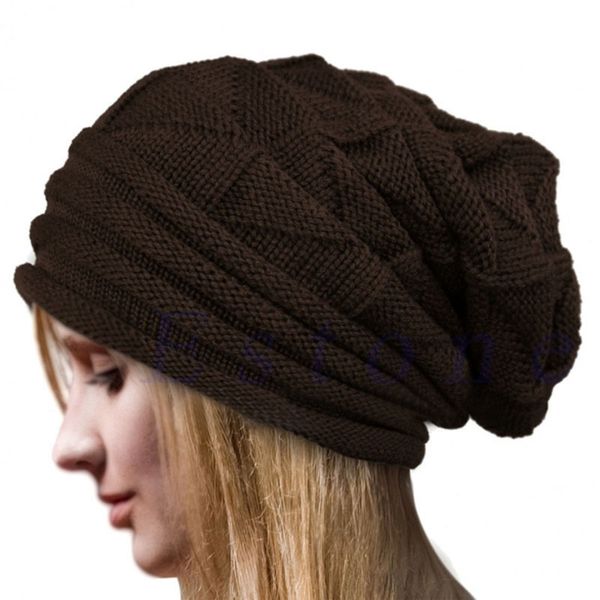

autumn and winter striped caps men's and women's warm wool caps european and american outdoor knit caps, Blue;gray