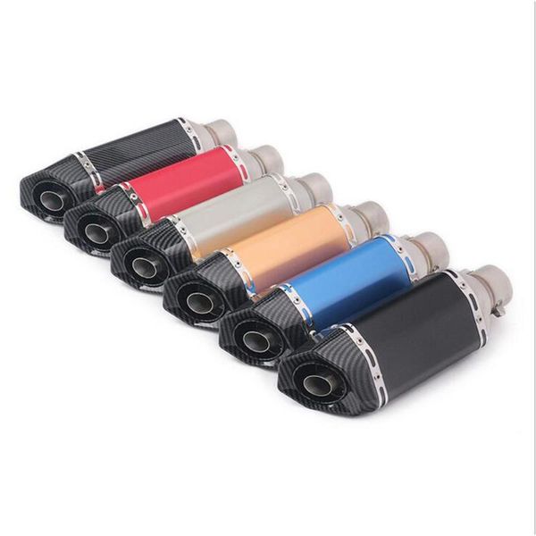 

2" inlet 310mm length hexagon exhaust pipe for motorcycle cafe racer bagger bobber tracker choppers scooter