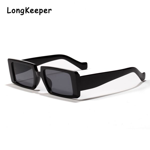 

2020 square rectangle sunglasses women fashion brand big frame black sun glasses ladies vintage candy color eyewear shades uv400, White;black