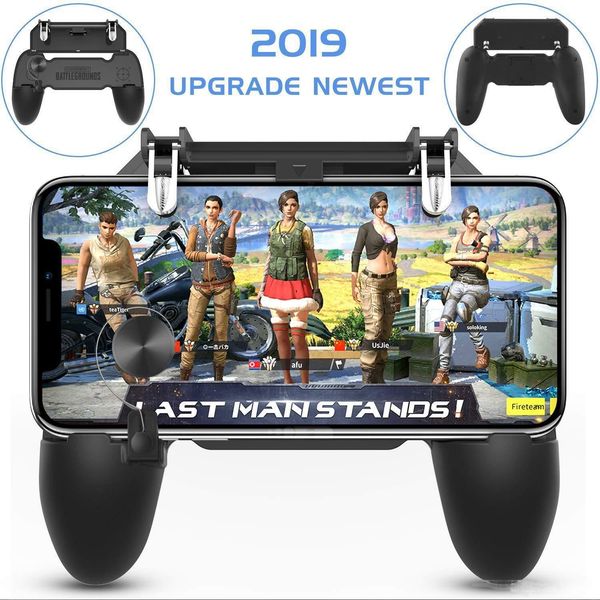 

2019 selling mobile wireless w11 plus gamepad remote controller joystick for pubg for iphone android