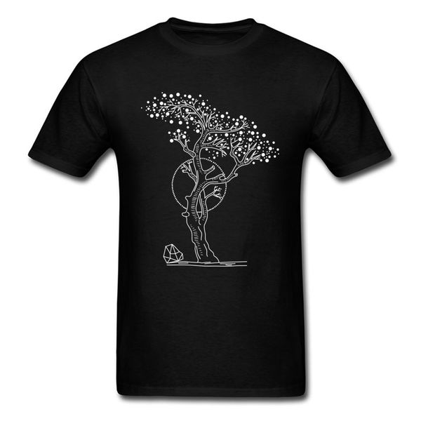 

pointillist tree life men short sleeve spring tshirt plus size low price ireland t-shirt 100% cotton love tree plant t shirt
