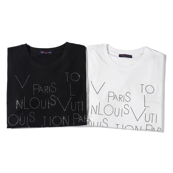 

mens summer t shirts mens 2020 new style clothes letter printed new pairs classic women men shirt crew neck clothes, White;black