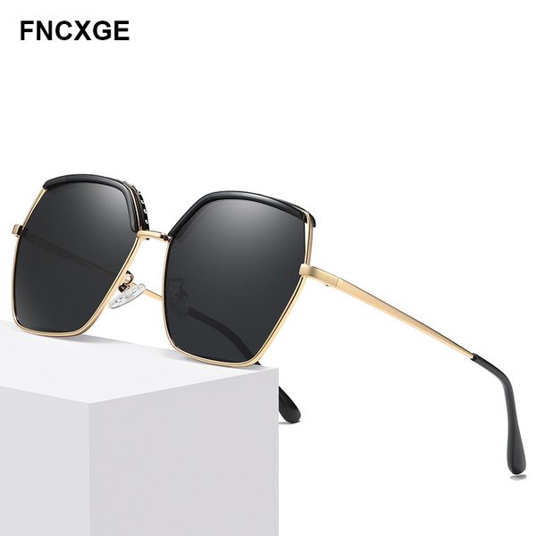 

sunglasses 2021 women polarized vintage retro men's sun glasses feminine oversized driving uv400 goggle for ladies travel, White;black