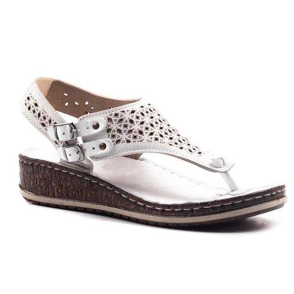 

casual summer hollow out slingback wedges sandals women daily casual shoes comfortable breathable absorption-b5, Black