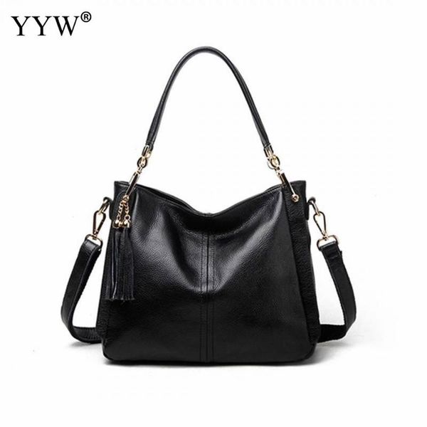 

handbags women shoulder crossbody bag female casual large totes artificial leather ladies black messenger bag