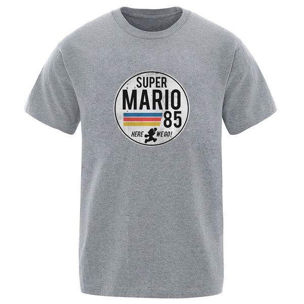 

mans solid color streeatwear 100% cotton cool summer short sleeve clothing cartoon plumber man popular t-shirts 2020 new t shirt