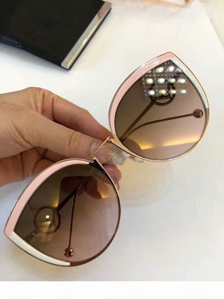 

ff0290 s розовый белый розовый золото cat eye солнцезащитные очки 58мм женщин cолнцезащитные очки brand new в коробке, White;black