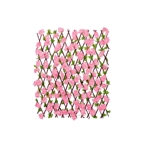 

greenhouse home trellis privacy screen artificial flower leaves garden screening