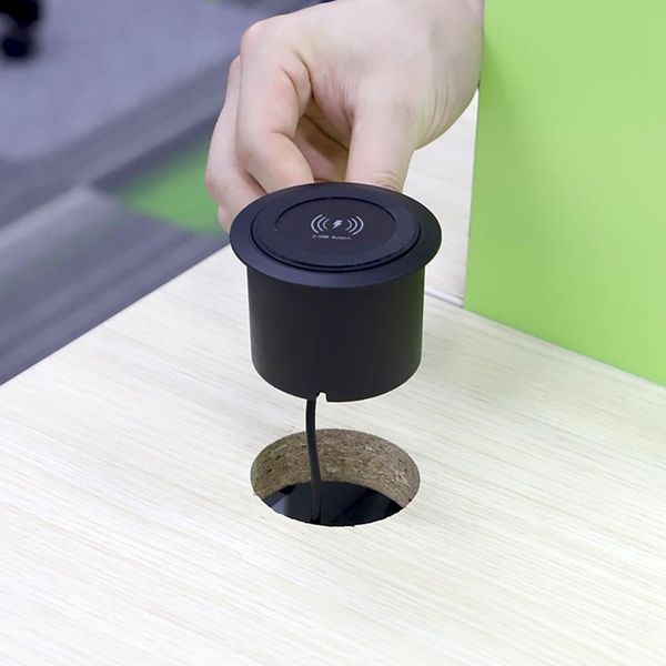

cgjxs18w qi wireless charger deskembedded liftable wireless chargers with two usb for iphone 11 pro max 8 8 plus x xs max samsung s9 s10