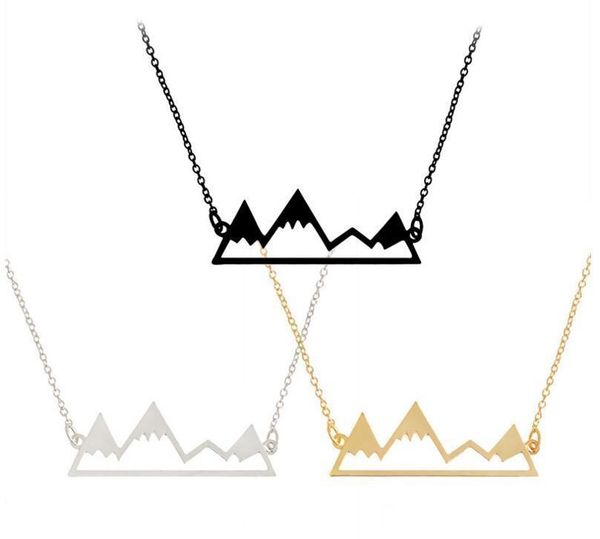 

gift necklace jewelry pendant with women shipping silver mountain men moq 60 fashion hollow drop pcs chain peak gold for sports2005 alrja