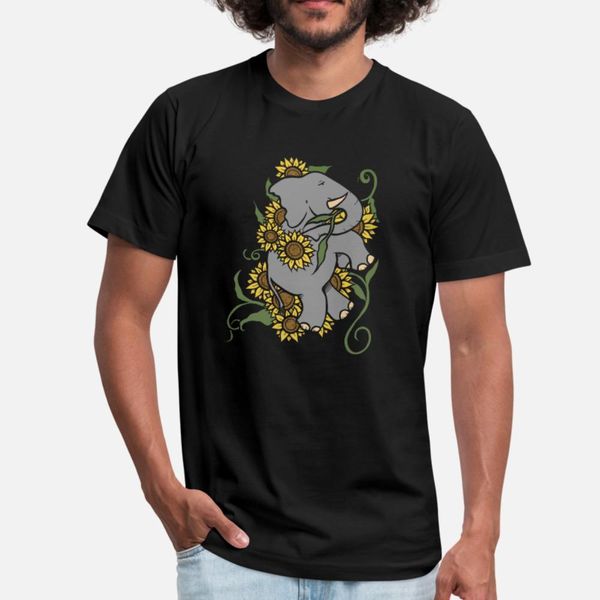 

sunflower elephant t shirt men character cotton s-xxxl standard gift comfortable spring original shirt