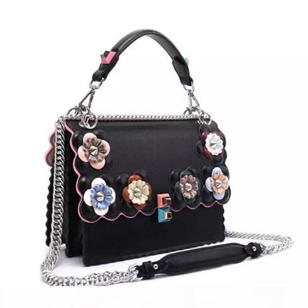 

chirstmas dress style flower genuine leather women shoulder bag brand designer cowhide genuine leather handbags women flap bag