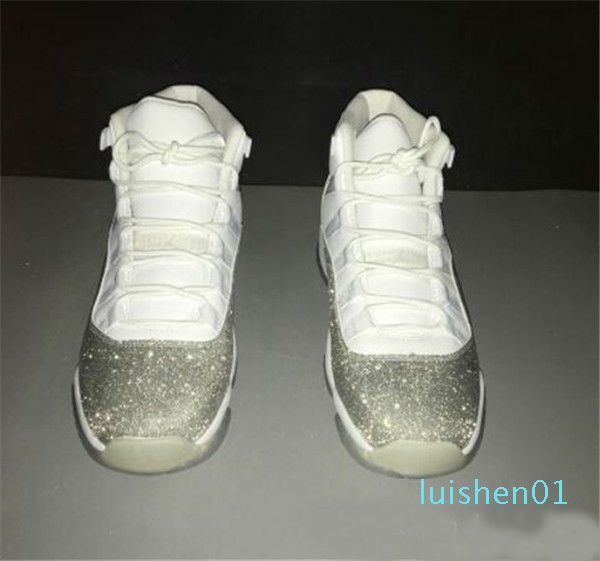 

2020 new release 11 low wmns metallic silver designer mens basketball shoes 11s metallic silver sports women sneakers ct10