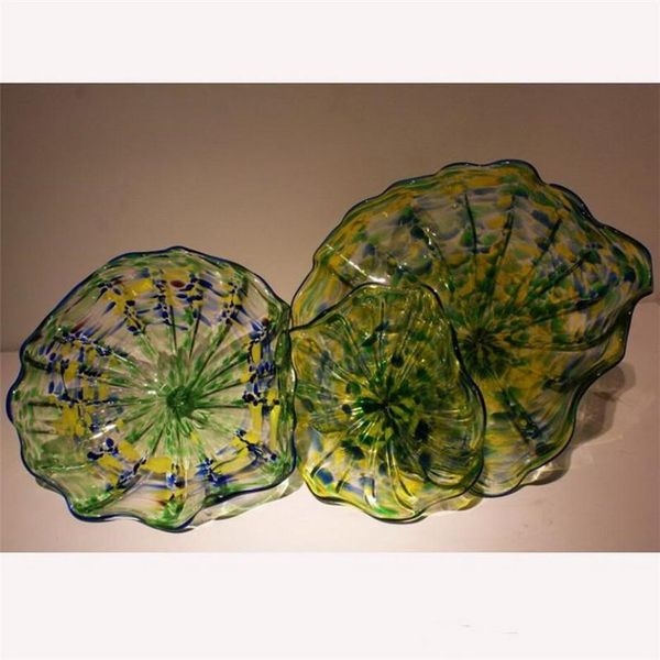 

2020 Home Decoration Cheap Chihuly Style Wall Plates Wedding Cheap Murano Gass Wall Lamps