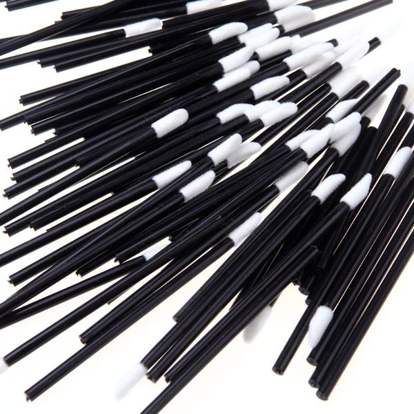 

100pcs/bag disposable lipbrush wands lipstick gloss brushes applicators cosmetic makeup tools lip swabs make up tool