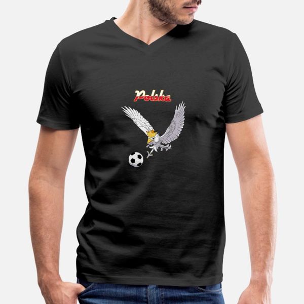 

poland t shirt men custom cotton round collar formal fitness comfortable spring autumn letter shirt
