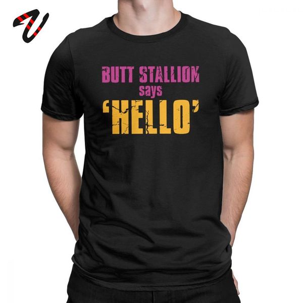 

men's t shirt borderlands 2 game tshirt butt stallion says hello cotton clothing hipster short sleeve tees plus size t-shirt